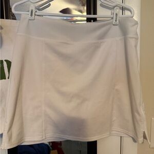 Adidas White A-Line Mini Skirt Athletic